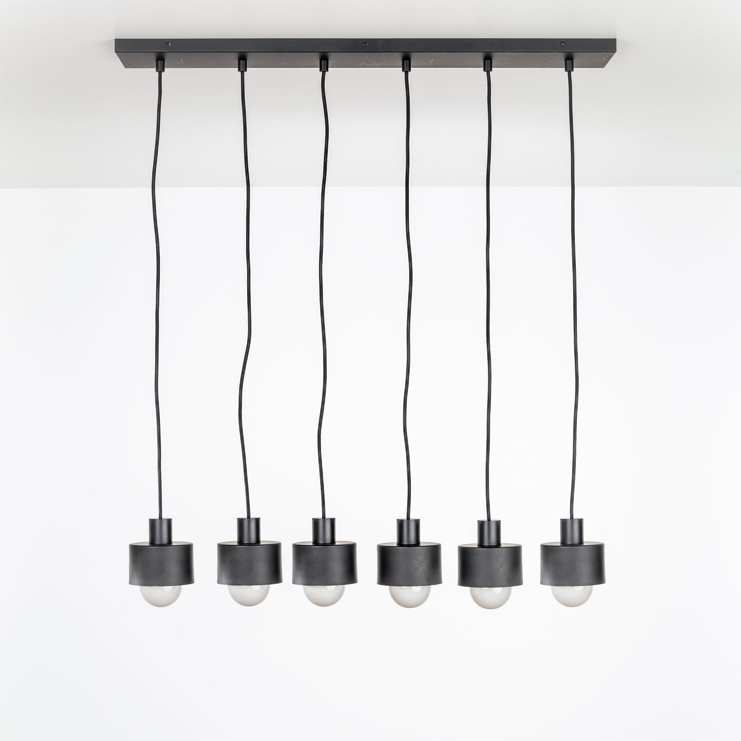 All in One 6-Line Puck Chandelier