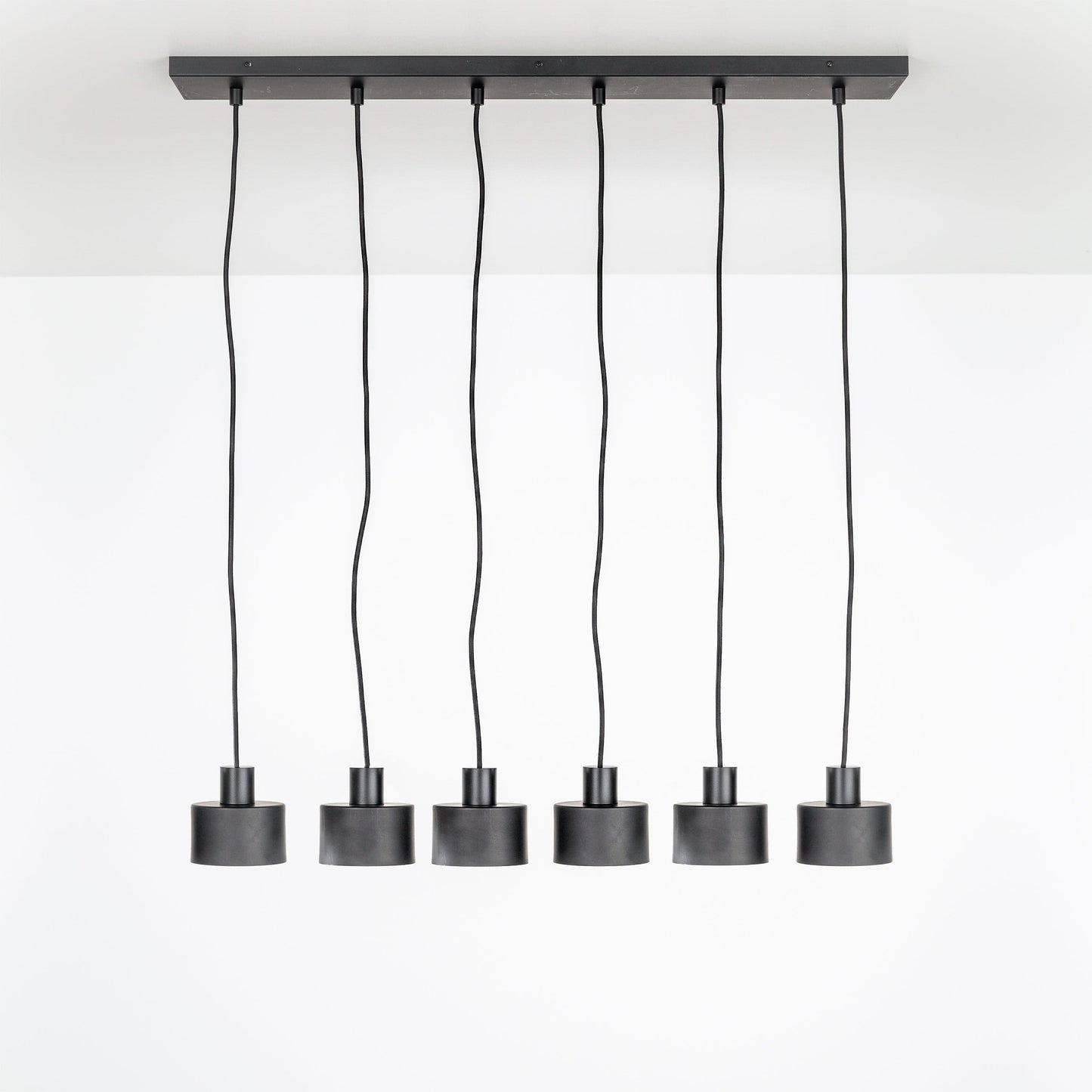 All in One 6-Line Puck Chandelier