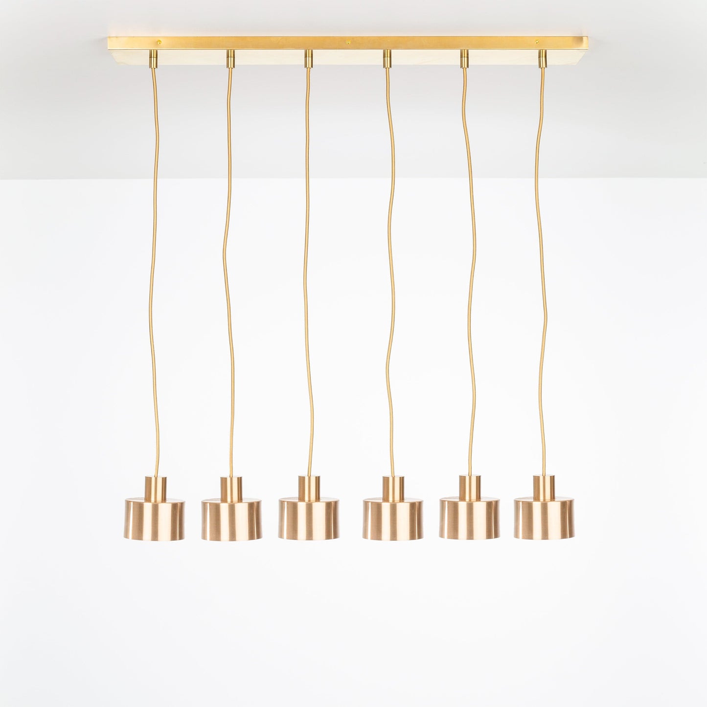 All in One 6-Line Puck Chandelier