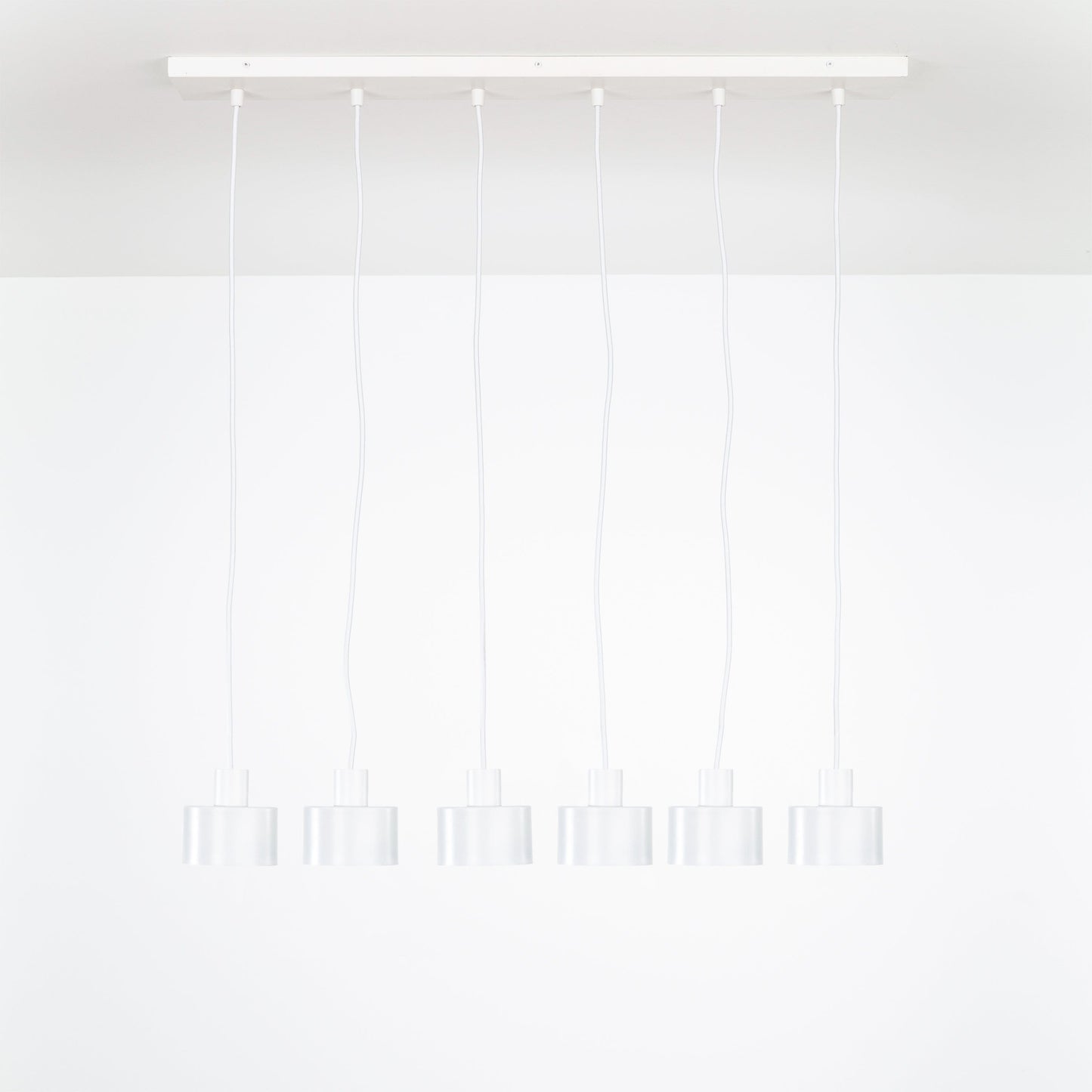 All in One 6-Line Puck Chandelier