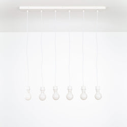 Shade-Ready 6-Line Chandelier
