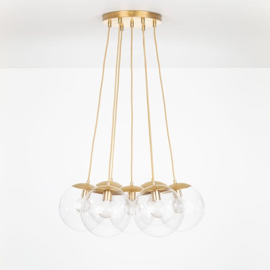 10in Mod Globe 7 Loop Chandelier