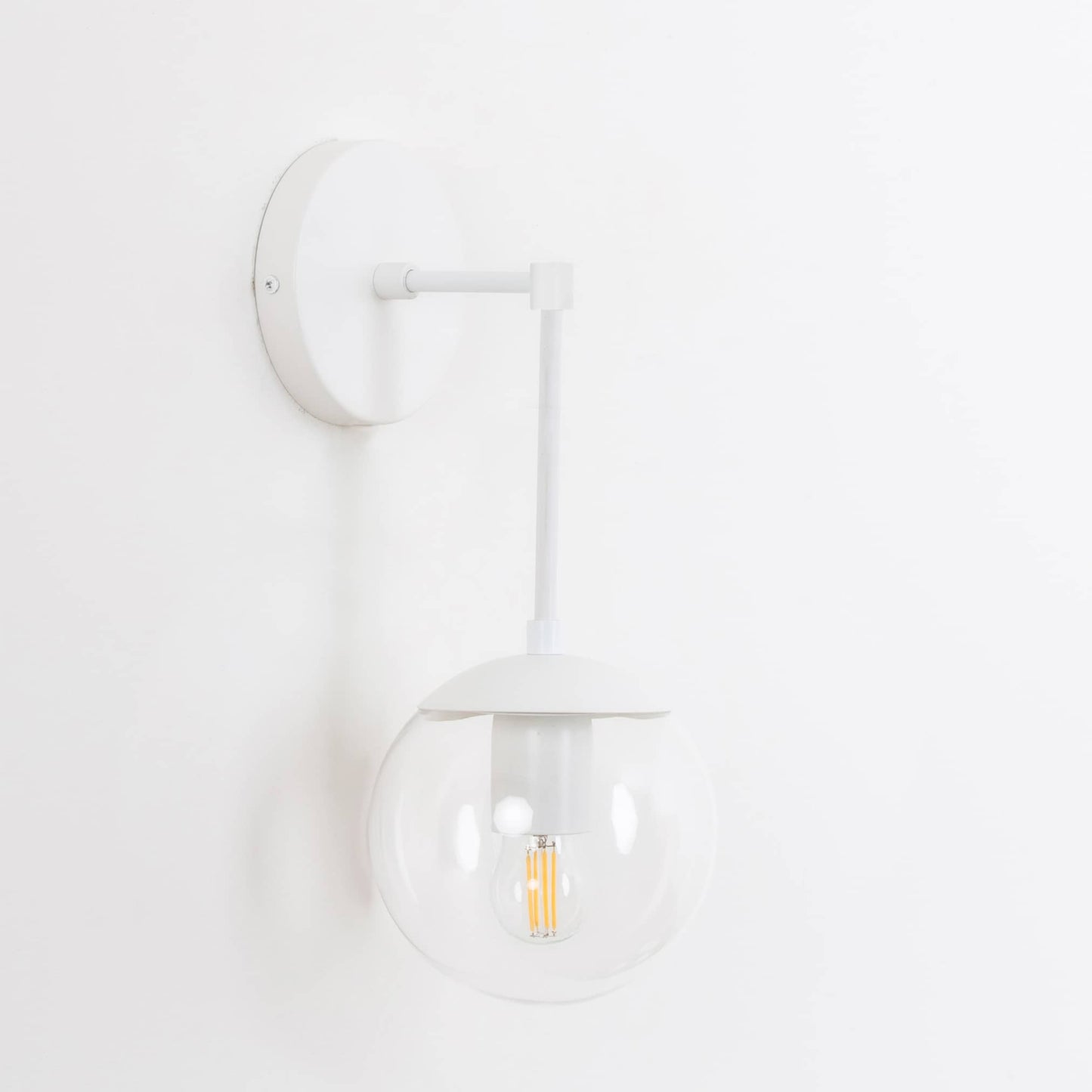 Mod Glass Globe Solo Sconce