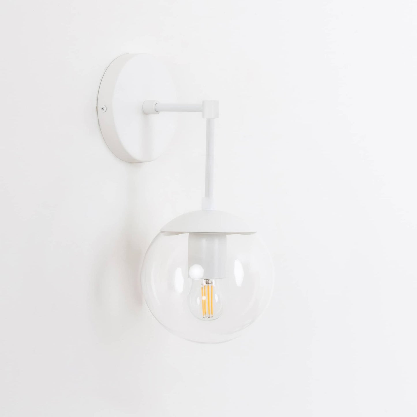 Mod Glass Globe Solo Sconce