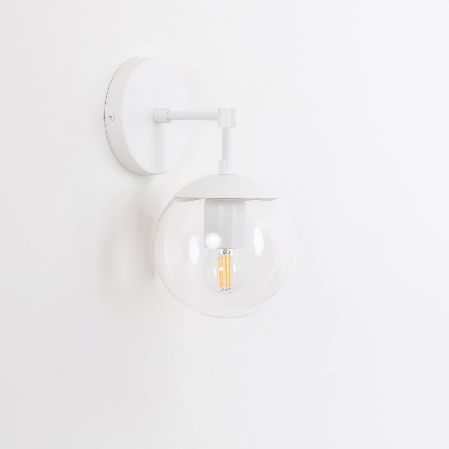 Mod Glass Globe Solo Sconce