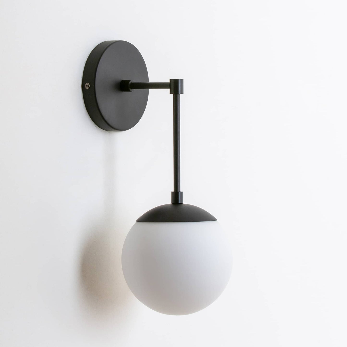 Mod Glass Globe Solo Sconce