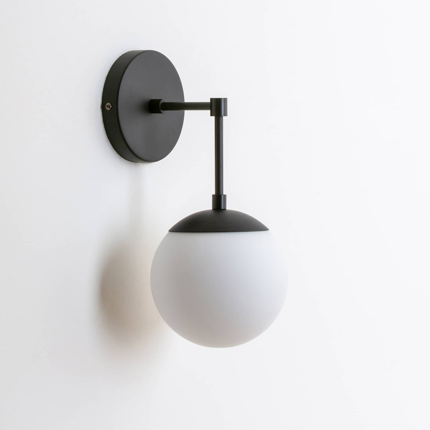 Mod Glass Globe Solo Sconce