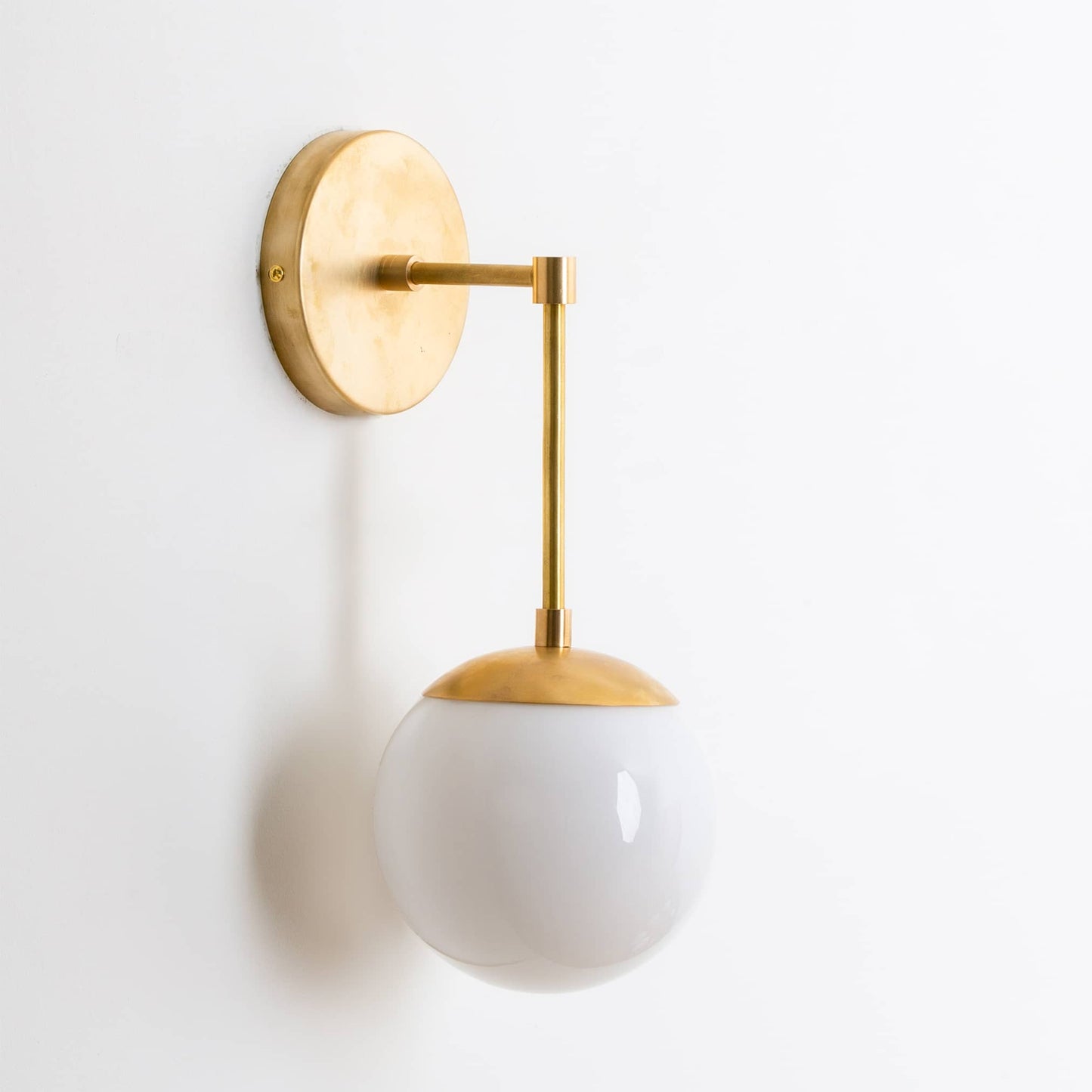 Mod Glass Globe Solo Sconce