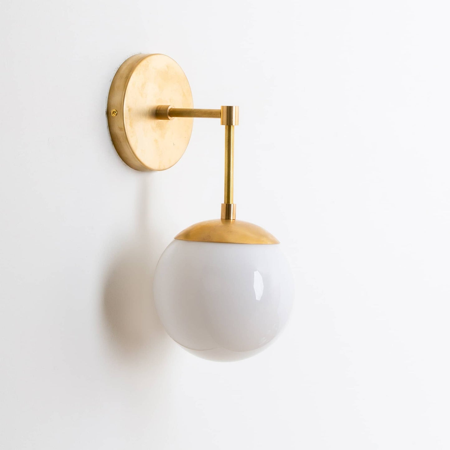 Mod Glass Globe Solo Sconce