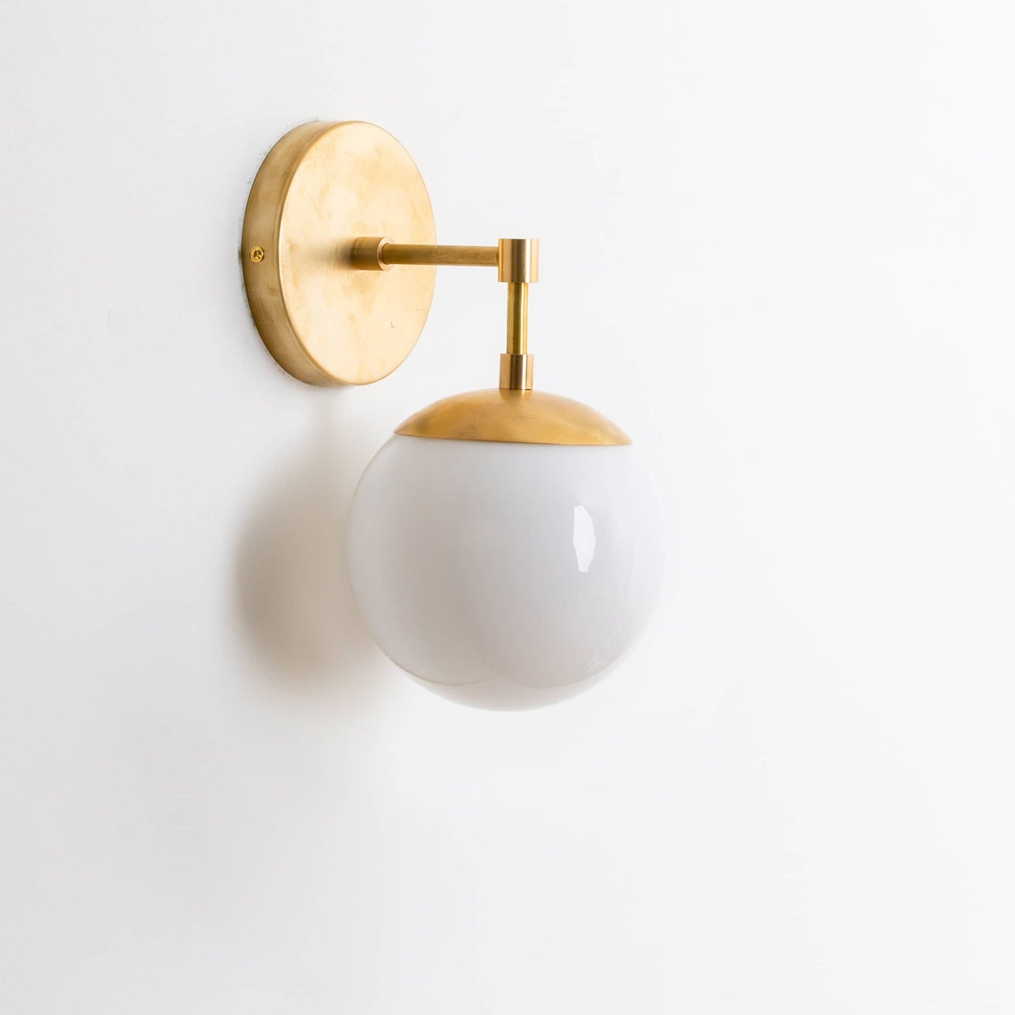 Mod Glass Globe Solo Sconce