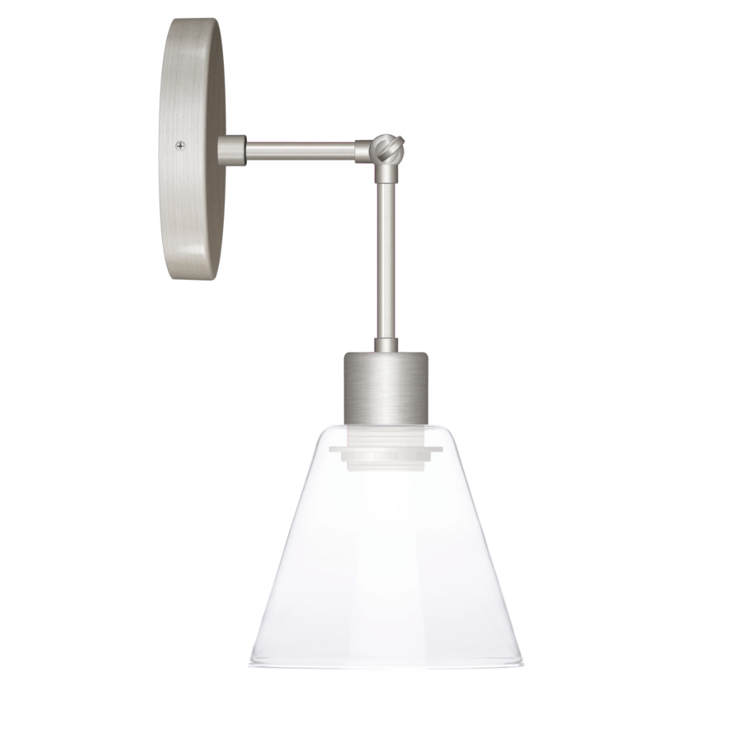 Hinge Glass Cone Solo Sconce