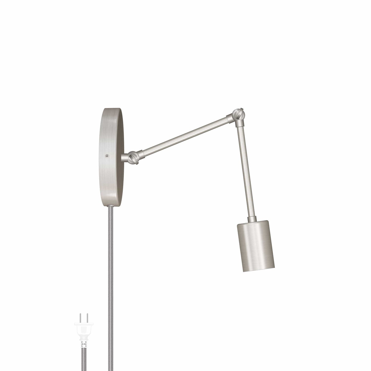 Hinge Plug-In Double Solo Sconce