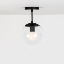 8in Mod Glass Globe Post Pendant Light