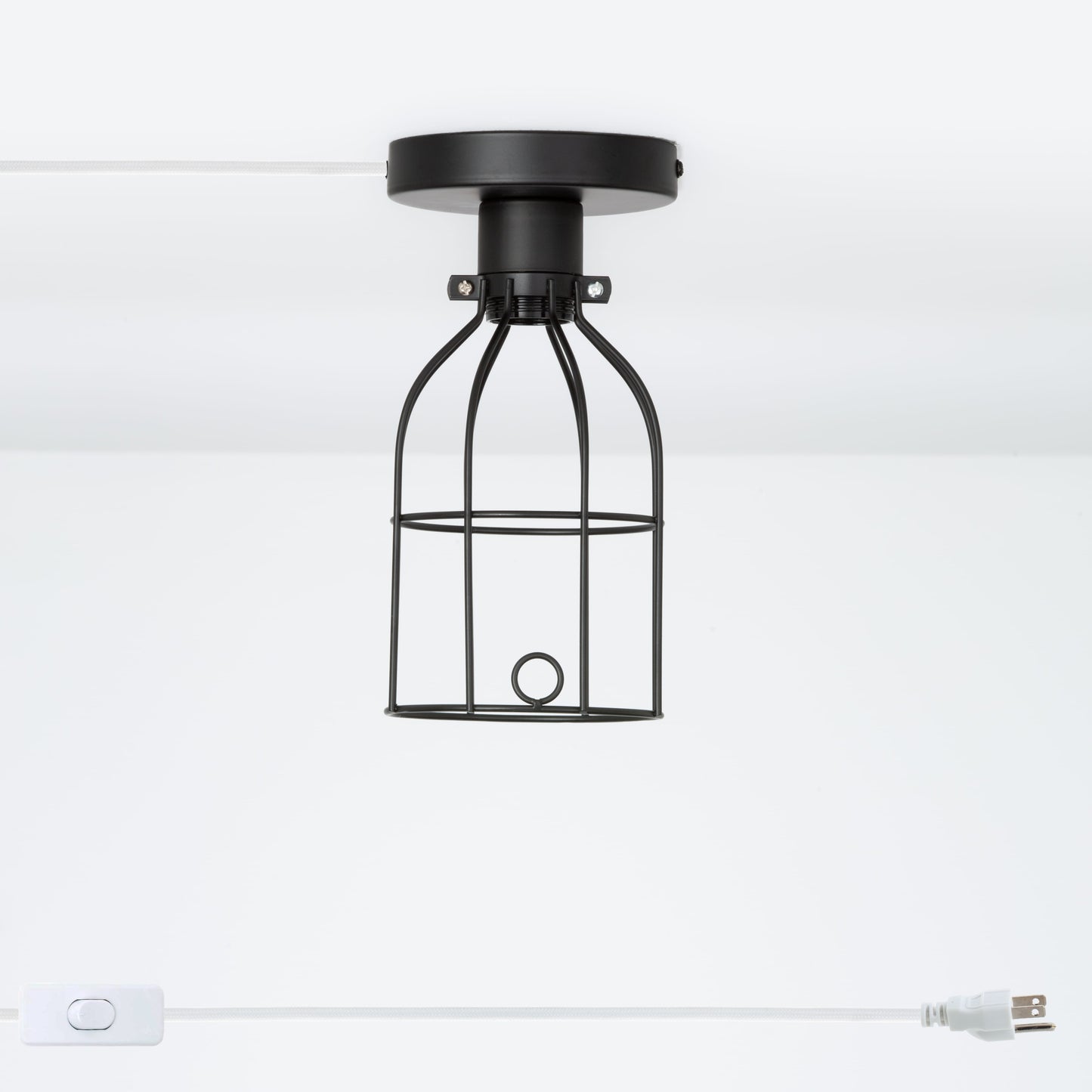 Industrial Cage Button Plug-In Flush Mount
