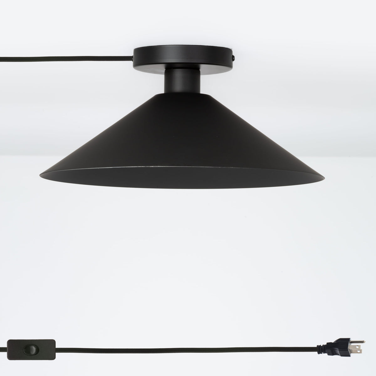 Modern Plug-In Ceiling Light | Shop Color Cord Company