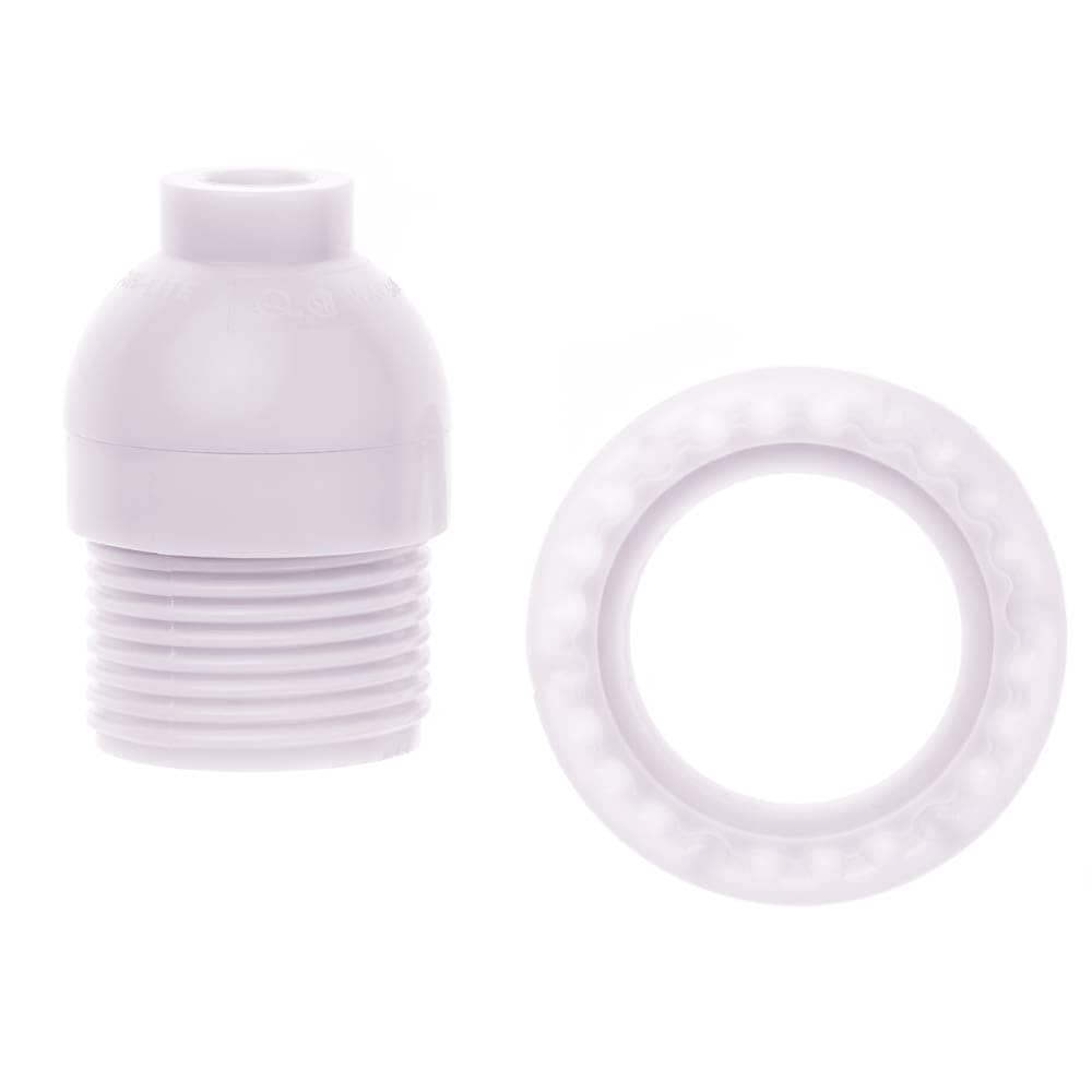 Twist Socket with Ring - Frost White