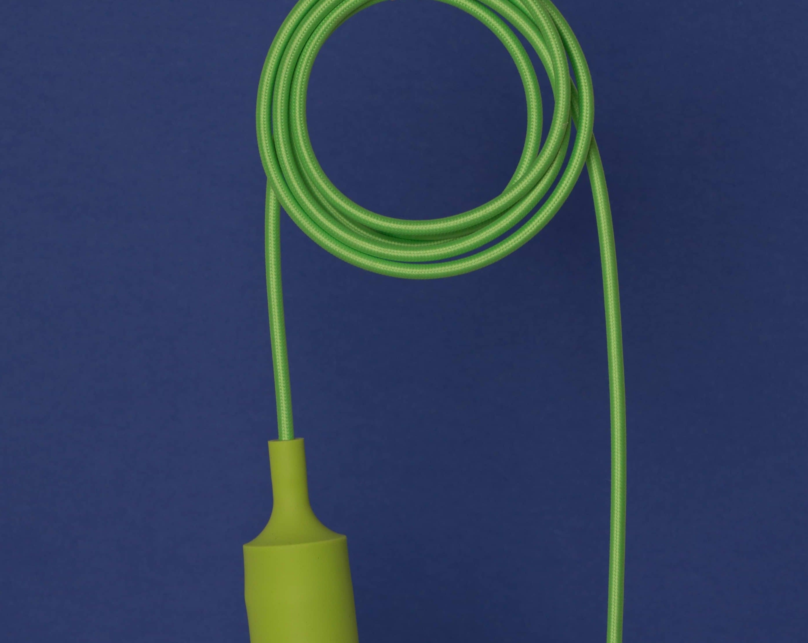 DIY Fabric Wire by the Foot - Lime Green