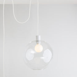 12” All-in-One Globe Ceiling Plug-In Pendant
