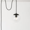 Mod Glass Globe Plug-In Pendant - 8inch