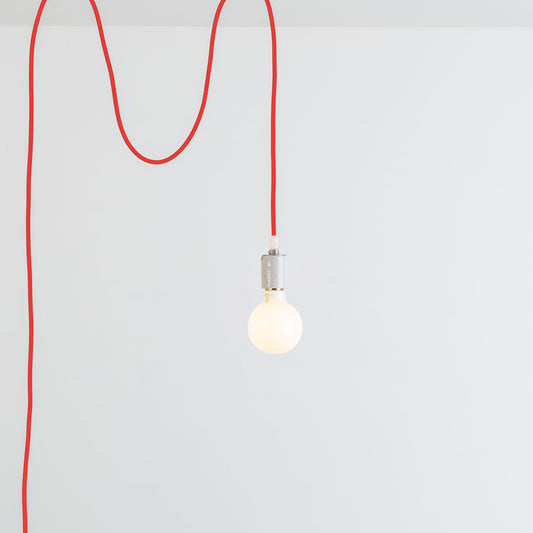 Porcelain Plug-In Pendant Light