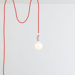 Porcelain Plug-In Pendant Light