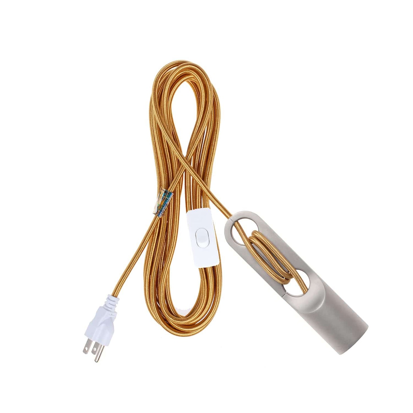 Wrap Raw Aluminum Chroma Plug-In Cord Set