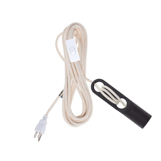 Wrap Black Chroma Plug-In Cord Set Linen (Cotton Blend)