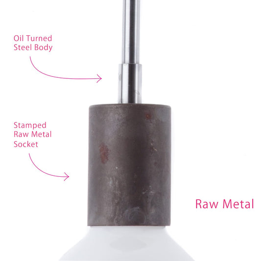 Plug-In Duo Pendant Small / Raw Metal