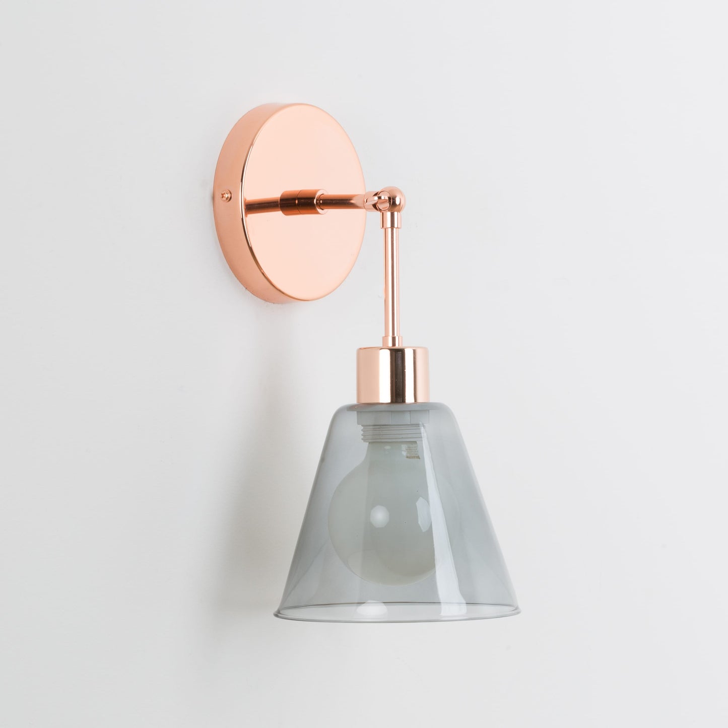 Hinge Glass Cone Solo Sconce