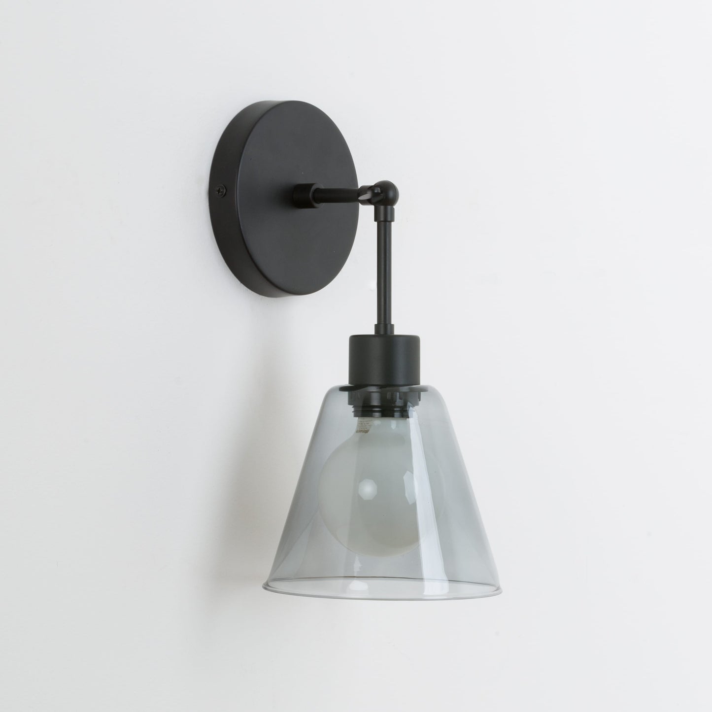 Hinge Glass Cone Solo Sconce