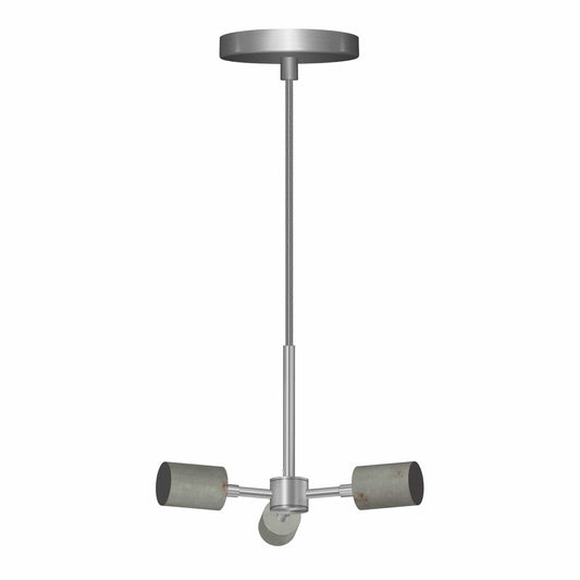 Trio Pendant Light Raw Metal / Small