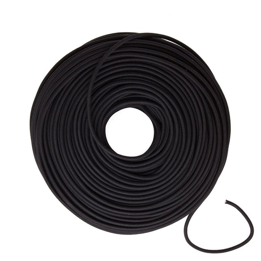 DIY Fabric Wire by the Foot - Black (Cotton Blend)