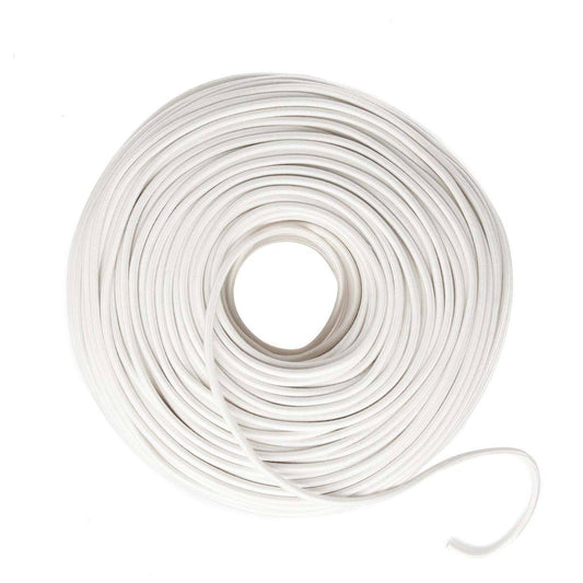 DIY Fabric Wire by the Foot - White (Cotton Blend)