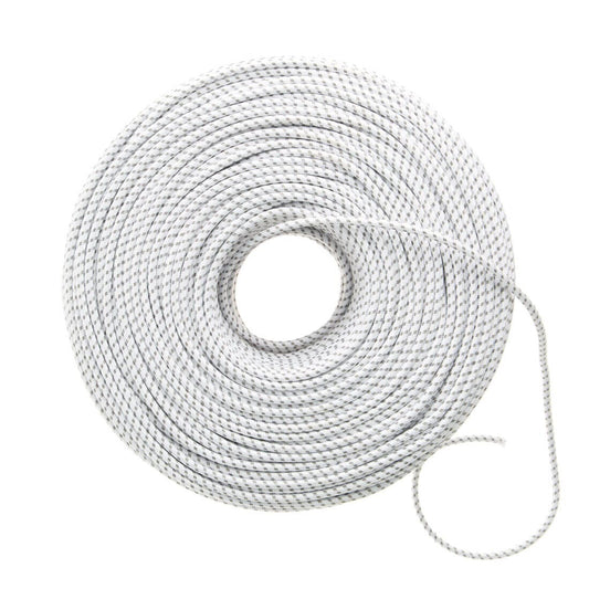 DIY Fabric Wire by the Foot - White & Gray Dot