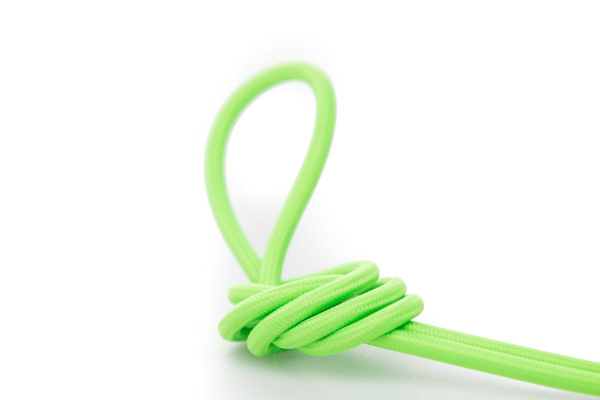 Cloth Covered Wire - Neon Green – Color Cord Company