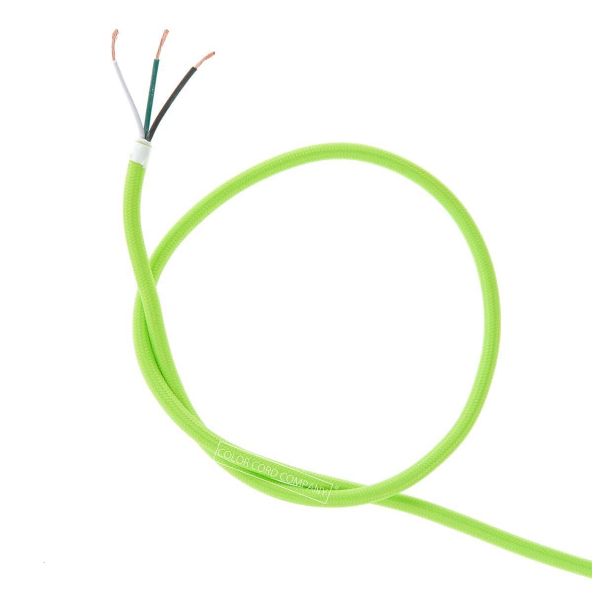 DIY Fabric Wire by the Foot - Neon Green