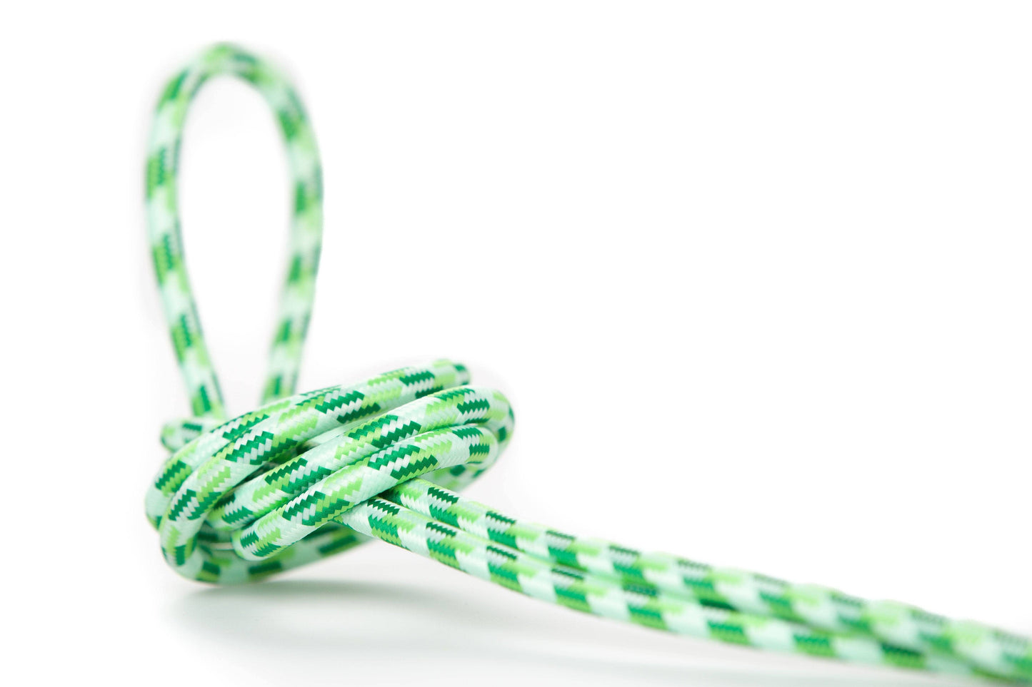 DIY Fabric Wire by the Foot - Green Argyle