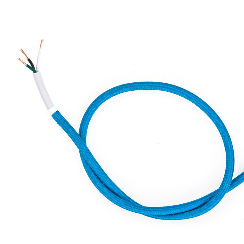 Cloth Covered Electrical Wire - Sky Blue – Color Cord Company