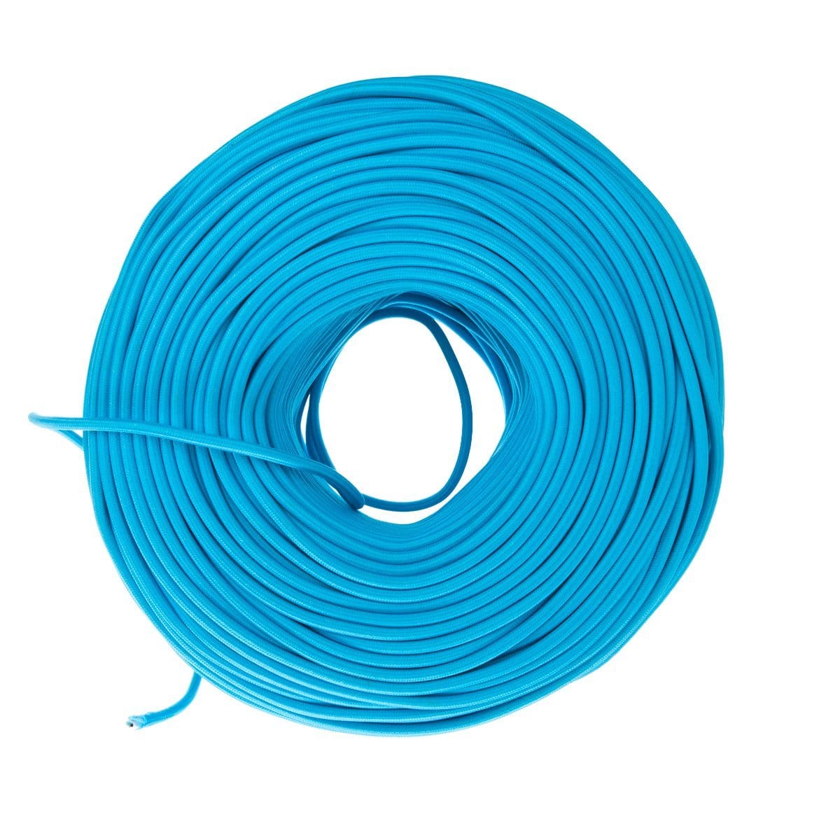 Cloth Covered Electrical Wire - Sky Blue – Color Cord Company