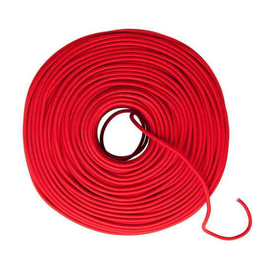 DIY Fabric Wire by the Foot - Crimson (Cotton Blend)