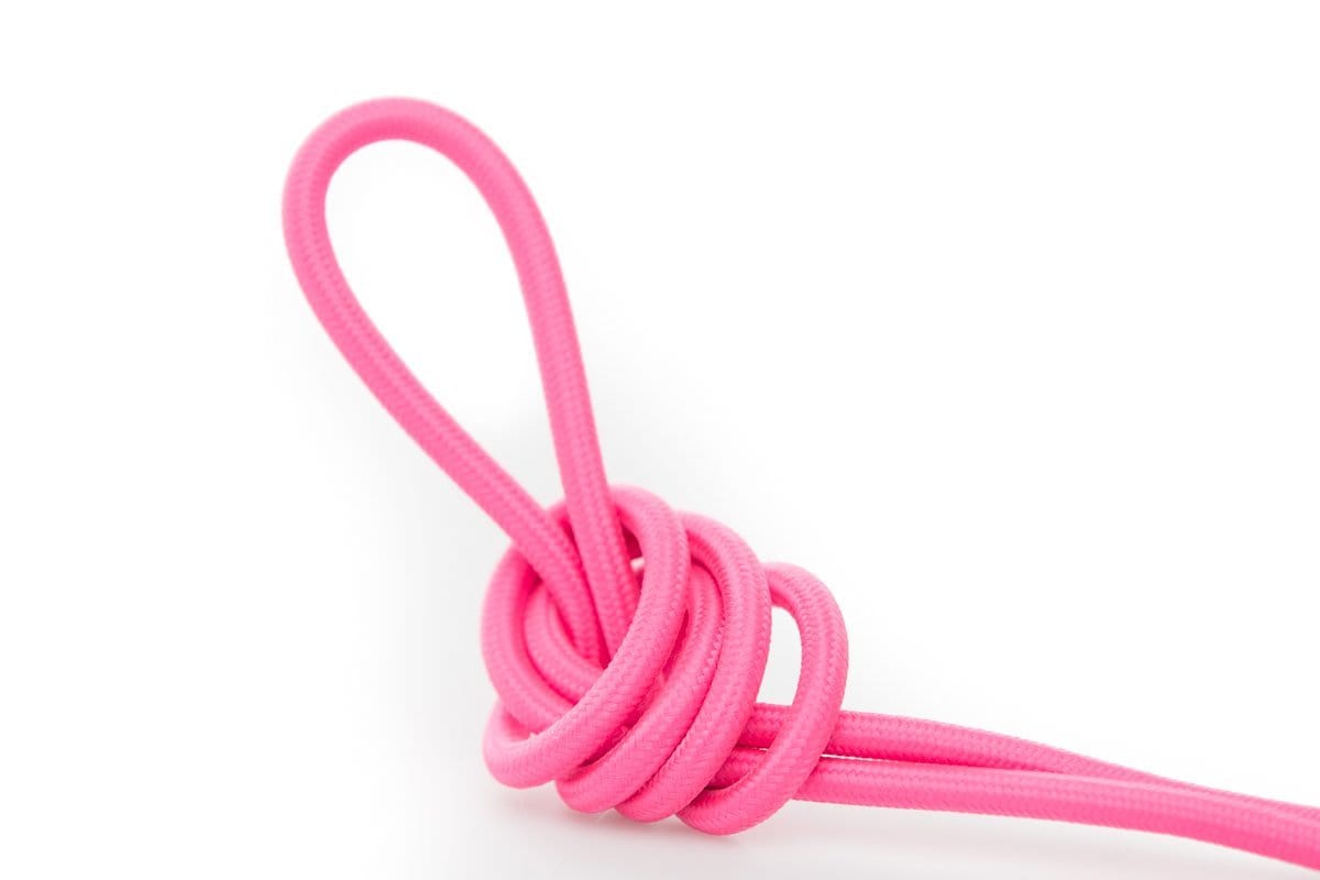 DIY Fabric Wire by the Foot - Neon Pink