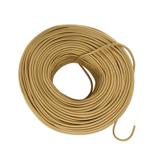 DIY Fabric Wire by the Foot - Brass SVT 3-conductor cloth covered wire / Brass