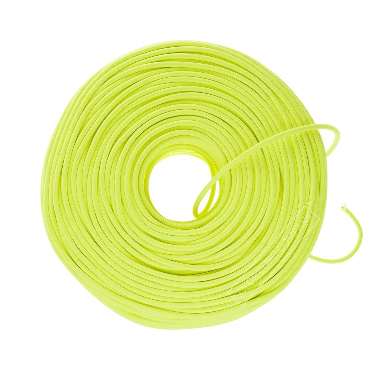 DIY Fabric Wire by the Foot - Neon Yellow