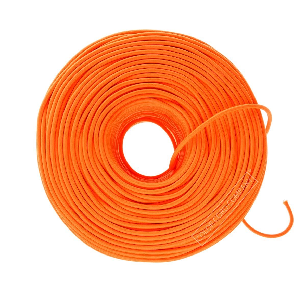 DIY Fabric Wire by the Foot - Neon Orange