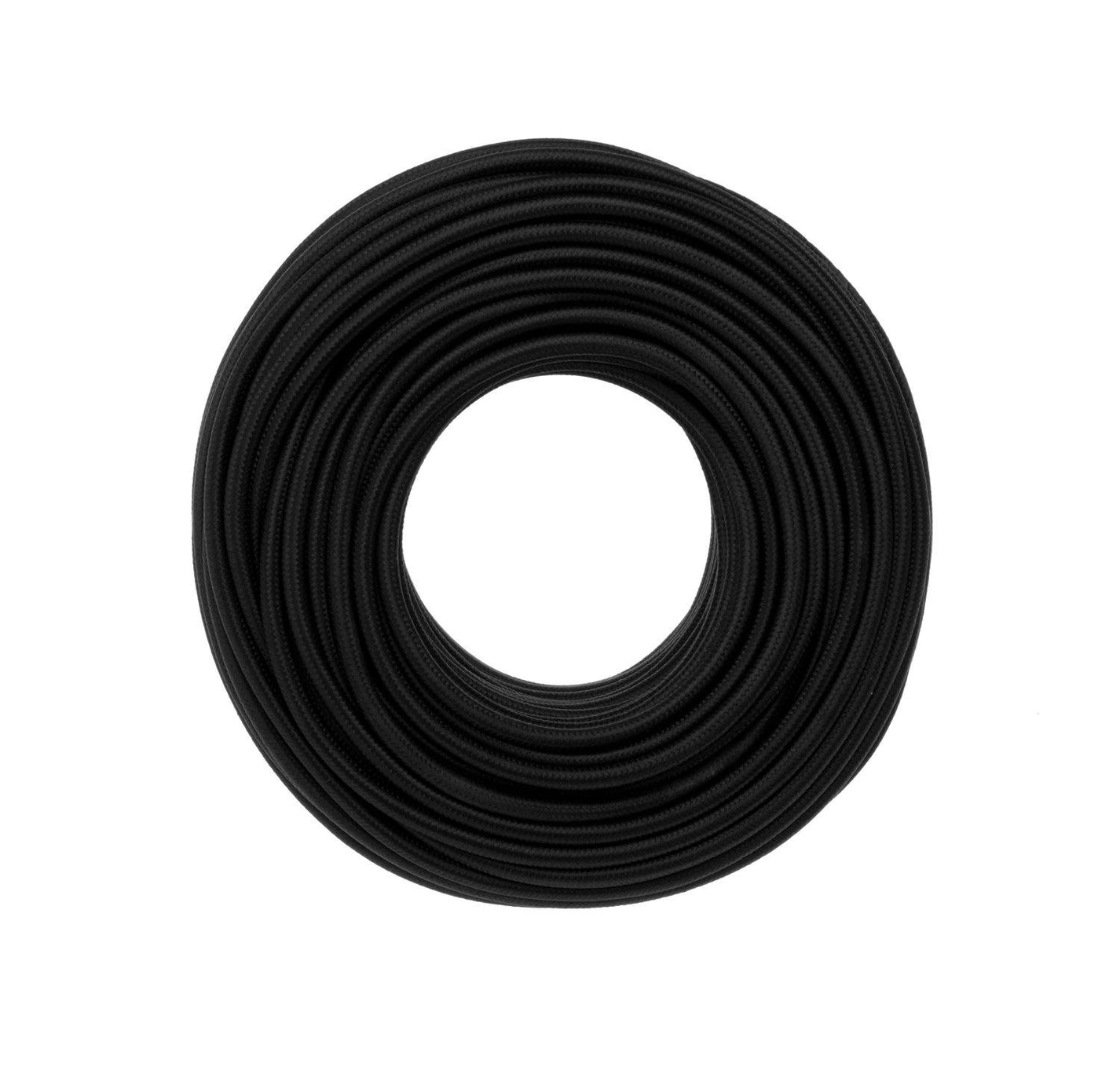 Cloth Covered Wire by the Foot, Black Color Cord Company