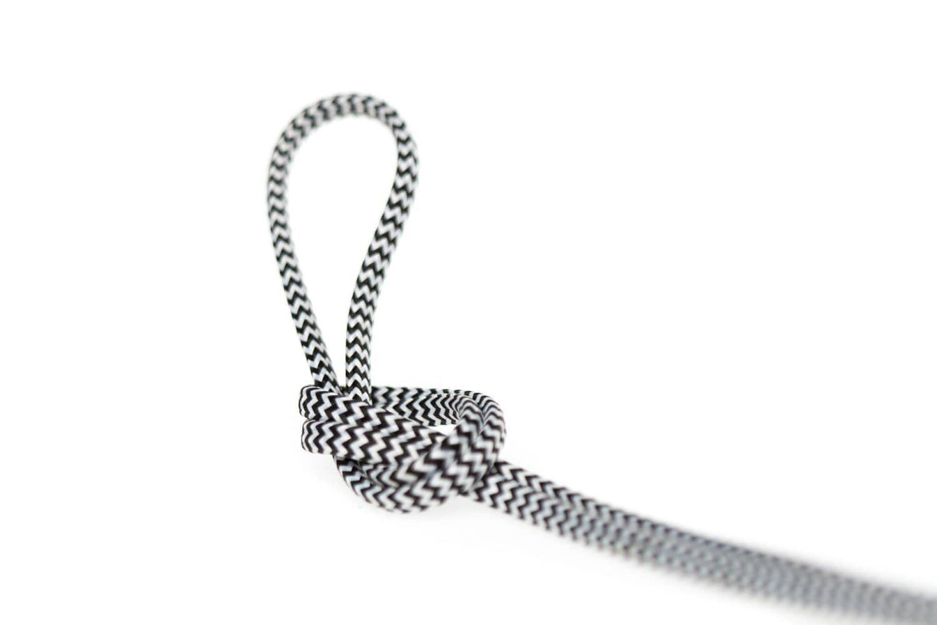 DIY Flat Parallel Wire SPT1 Black & White ZigZag Color Cord Company