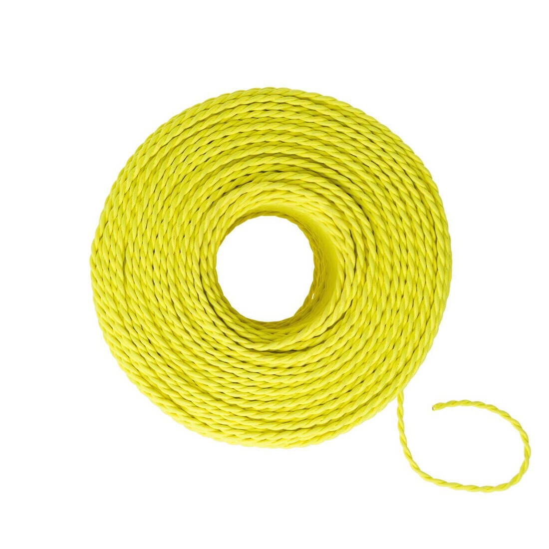Yellow Parallel Wire DIY Twisted Pair Wire by the Foot - Citrus Yellow – Color Cord Company