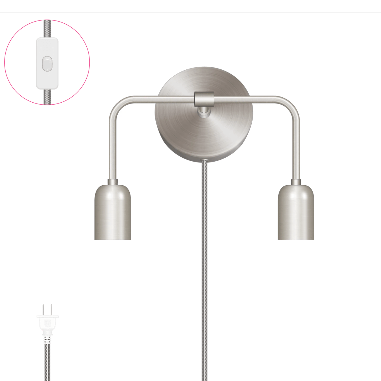 Bend Duo Plug-In Sconce