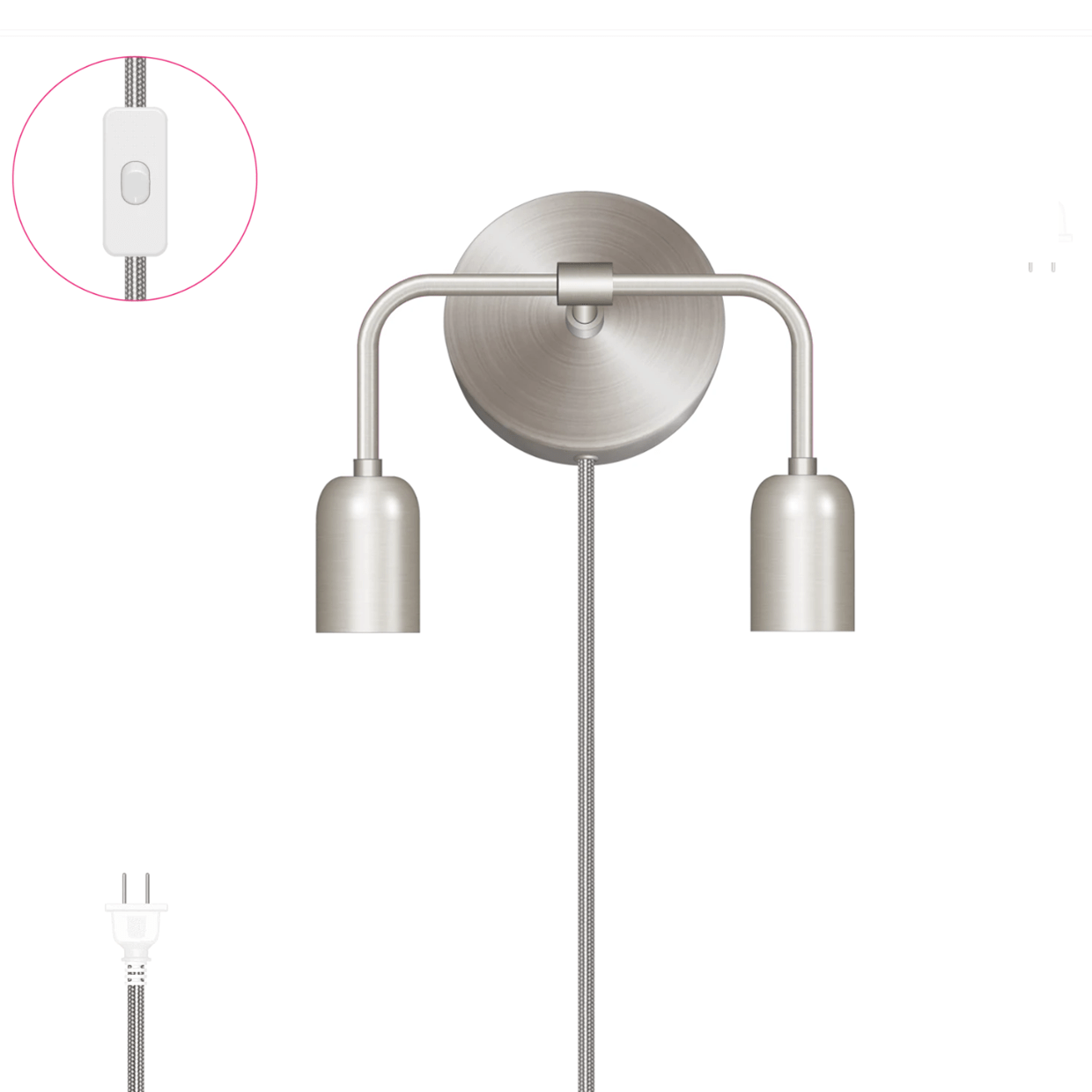 Bend Duo Plug-In Sconce