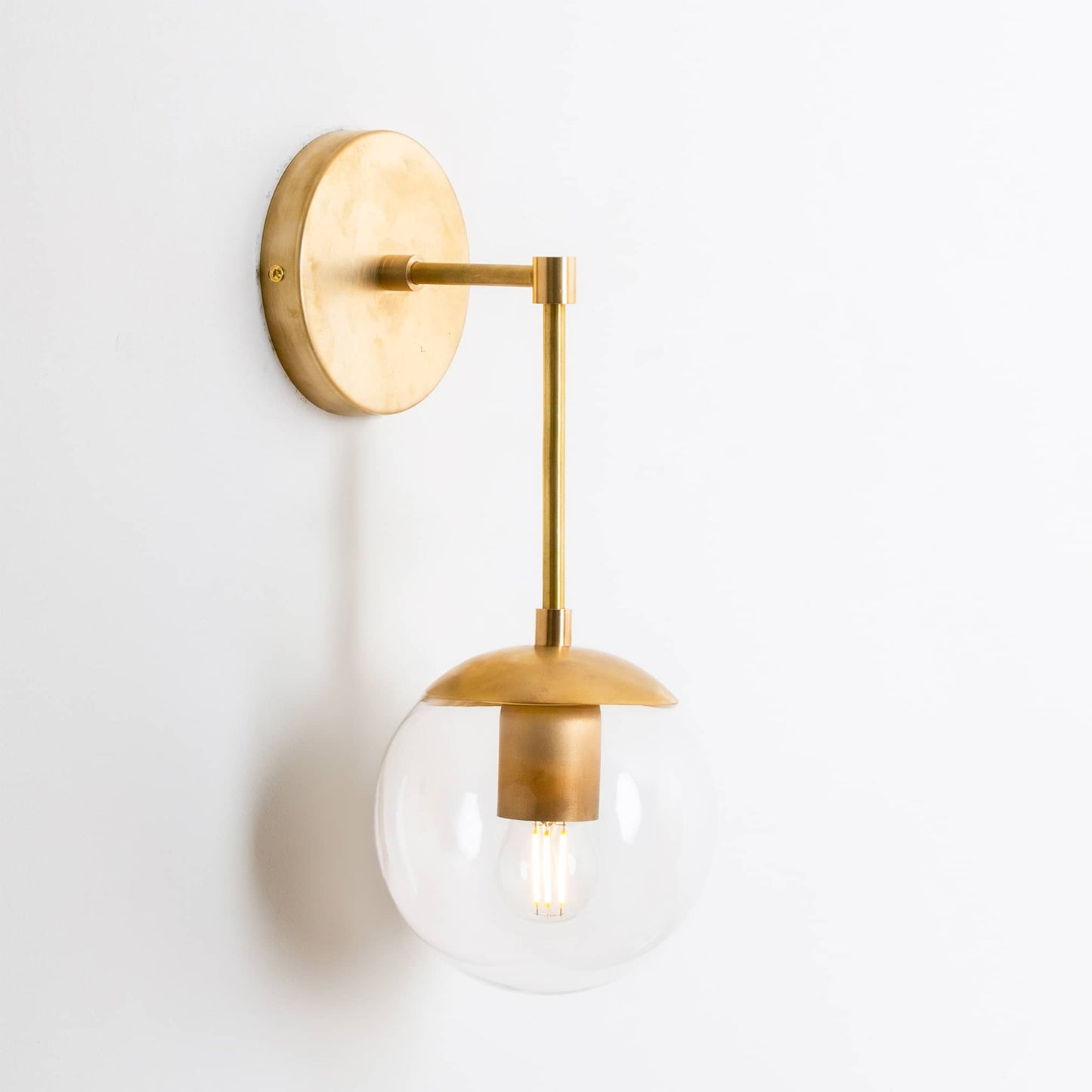 Mod Glass Globe Solo Sconce